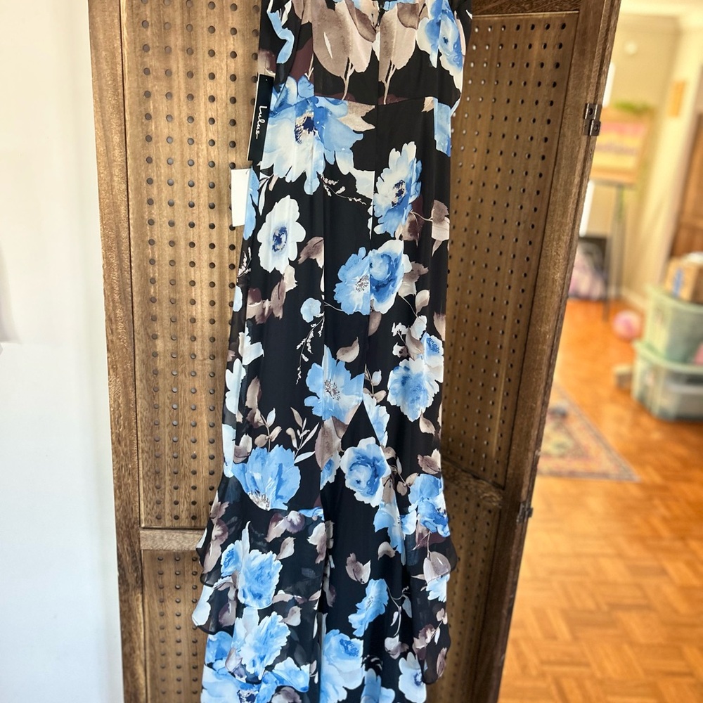 Lulus Floral Ruffle Maxi - Picture 5 of 6